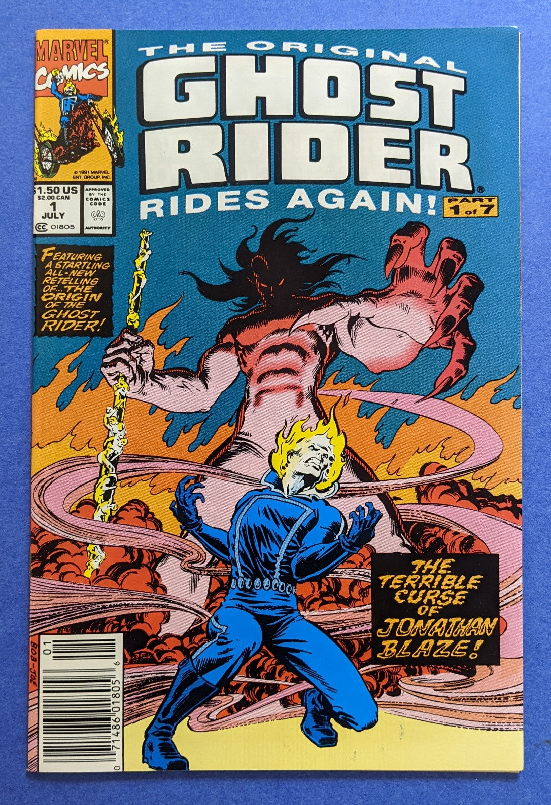 1991 Marvel Comics - The Original Ghost Rider Rides Again #1