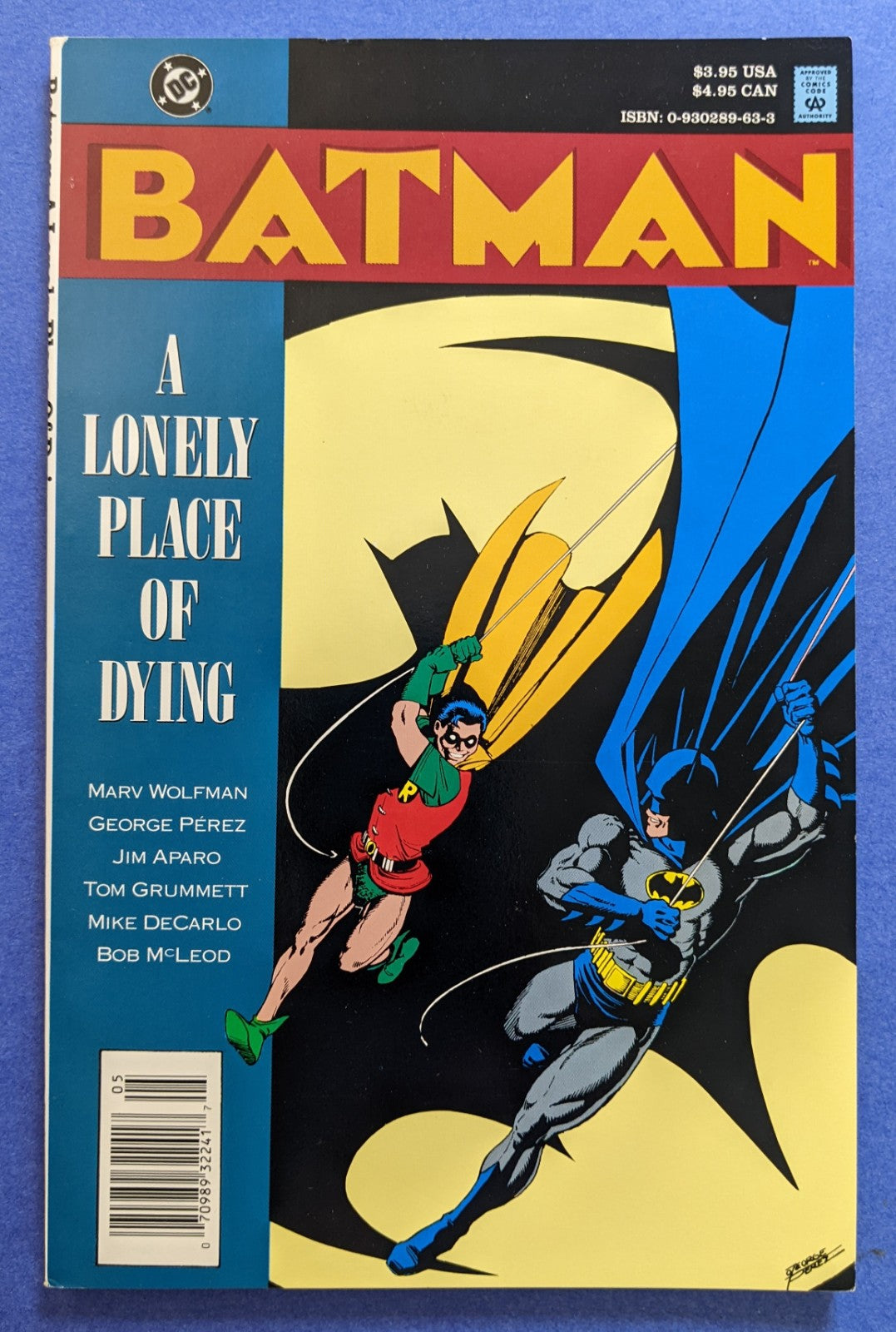 1990 DC Comics - Batman A Lonely Place Of Dying (Graphic Novel)