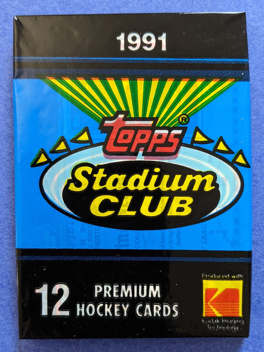 1991 Topps Stadium Club Premium Hockey Cards (Vintage) - Factory Sealed Pack