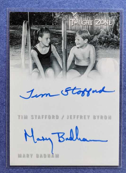 2020 Rittenhouse The Twilight Zone Dual Autograph - Tim Stafford/Mary Badham #DA-3