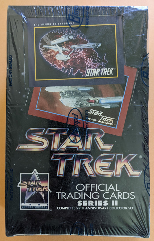 1991 Impel Star Trek Official Trading Cards Series 2 (Vintage) - Sealed Box (36 packs)