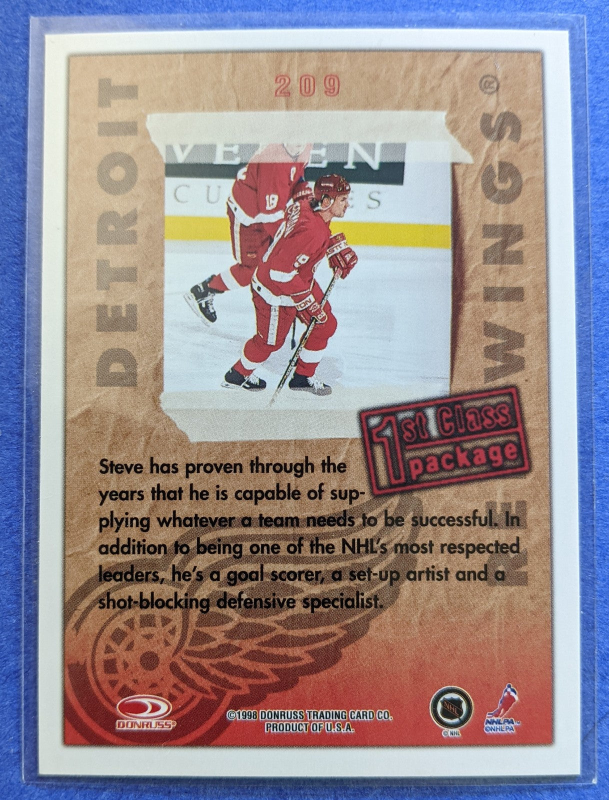 1997-98 Donruss Priority 1st Class Package - Steve Yzerman #209