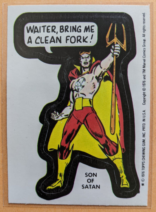 1976 Topps Marvel Super Heroes - Son of Satan