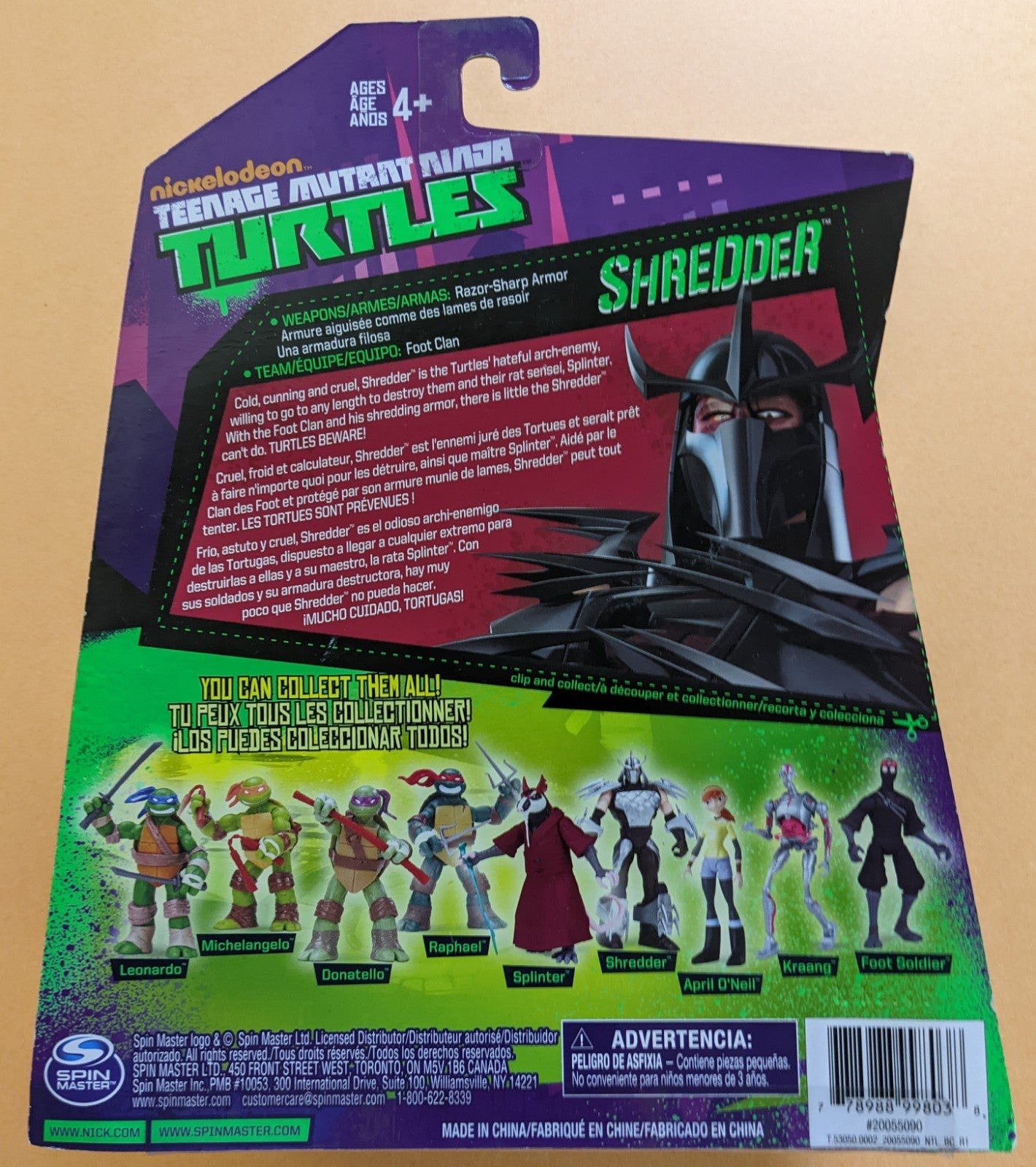 2012 Spinmaster Teenage Mutant Ninja Turtles (Vintage) - Shredder