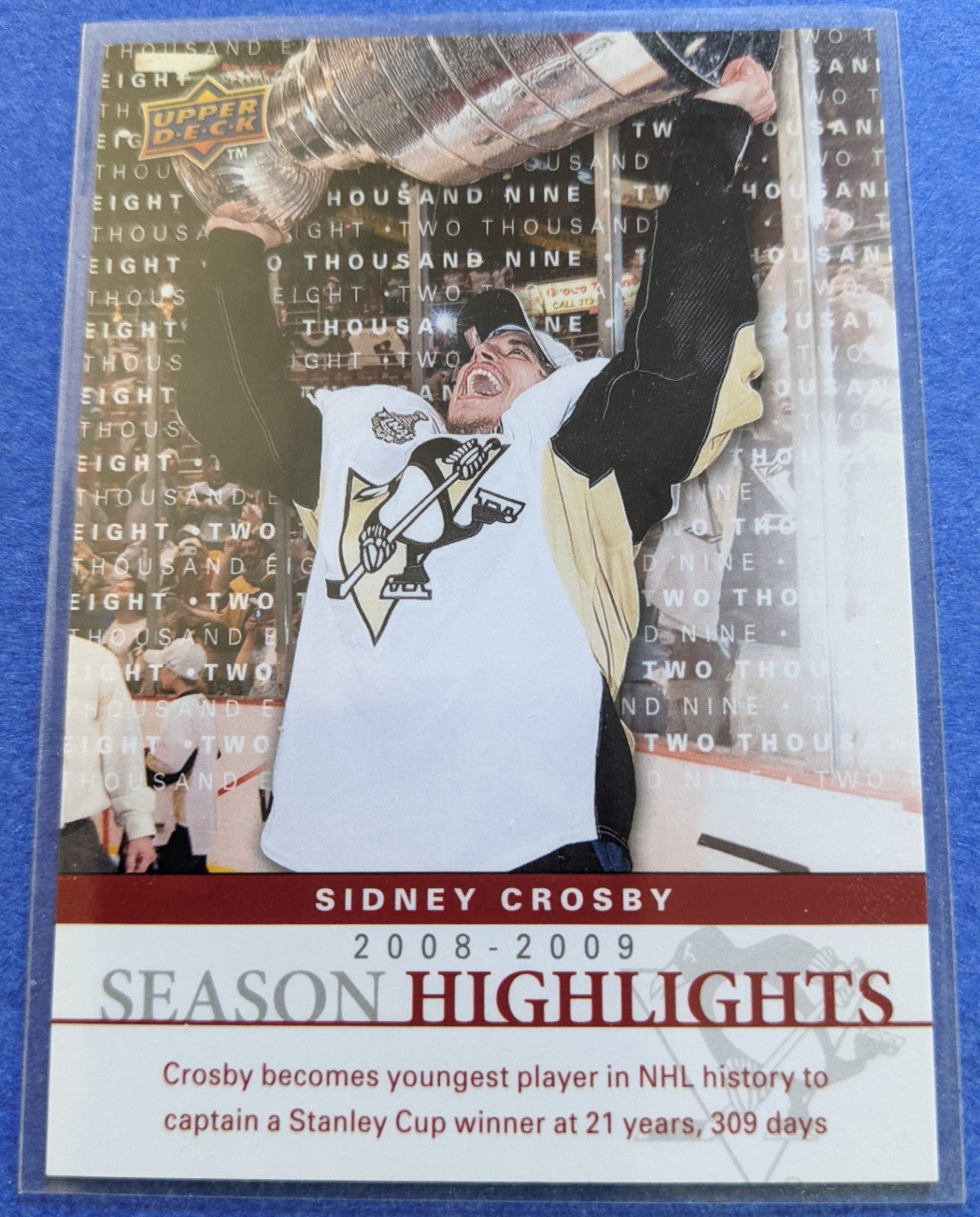 2009-10 Upper Deck - Season Highlights - Sidney Crosby #SH1