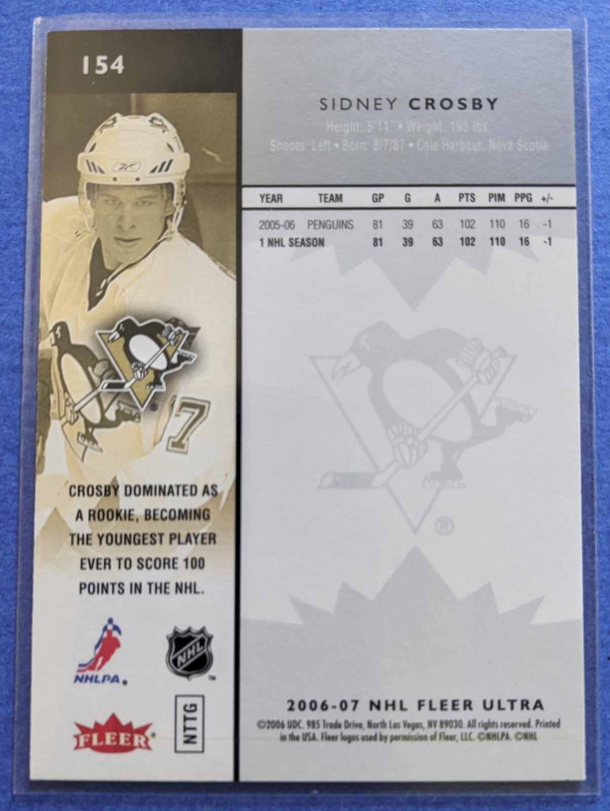 2006 Fleer Ultra - Sidney Crosby #154