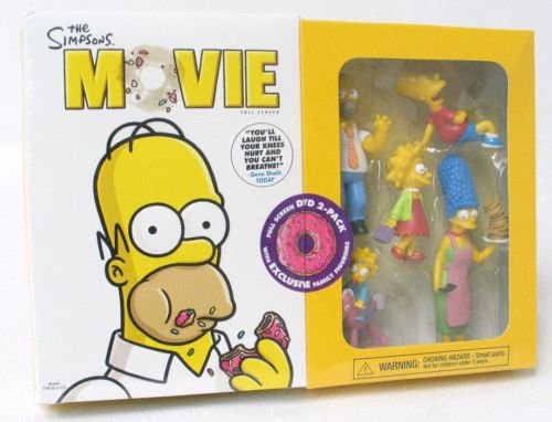 2007 The Simpsons Movie DVD w/ Family Figurines (Vintage) - Factory Sealed