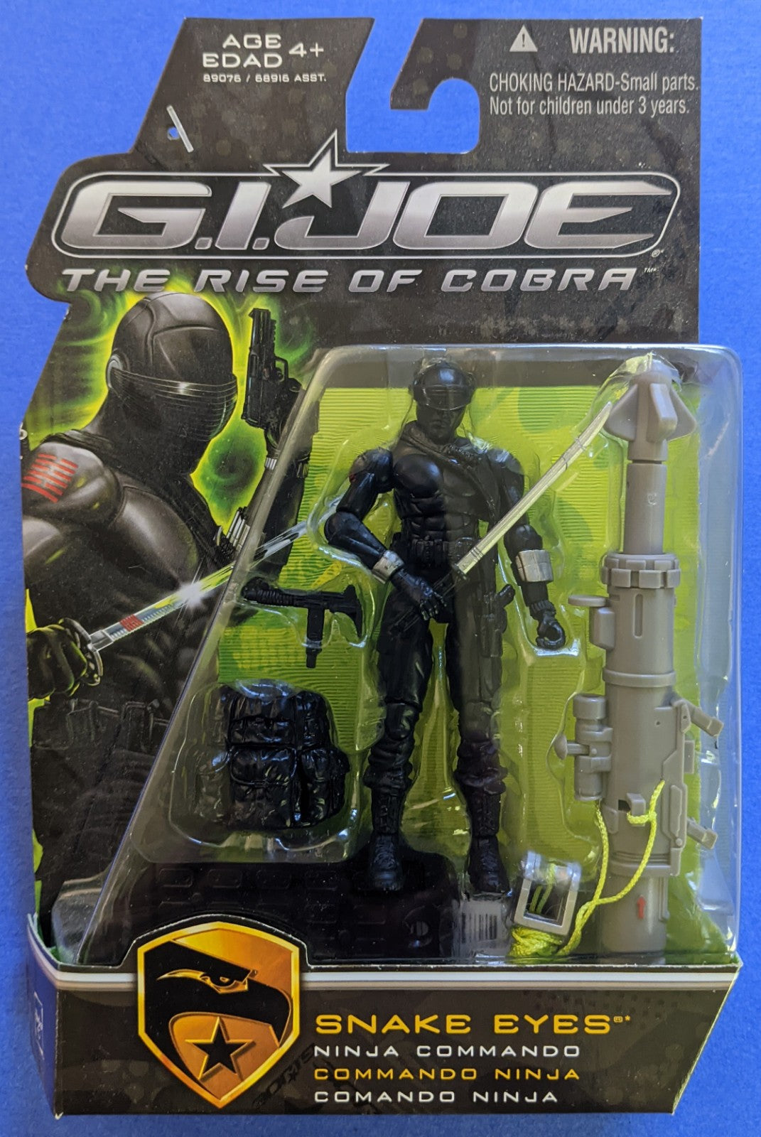 2009 Hasbro G.I. Joe The Rise Of Cobra (Vintage) - Snake Eyes Ninja Commando