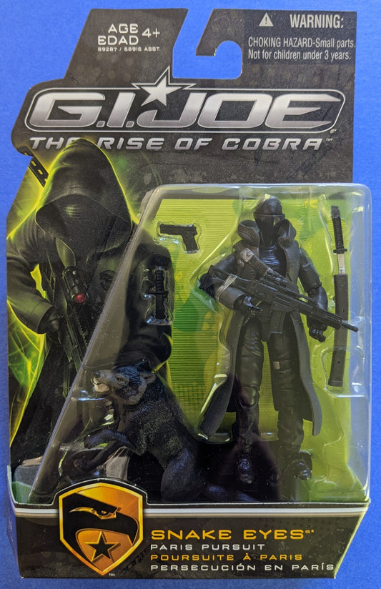 2009 Hasbro G.I. Joe The Rise Of Cobra (Vintage) - Snake Eyes Paris Pursuit
