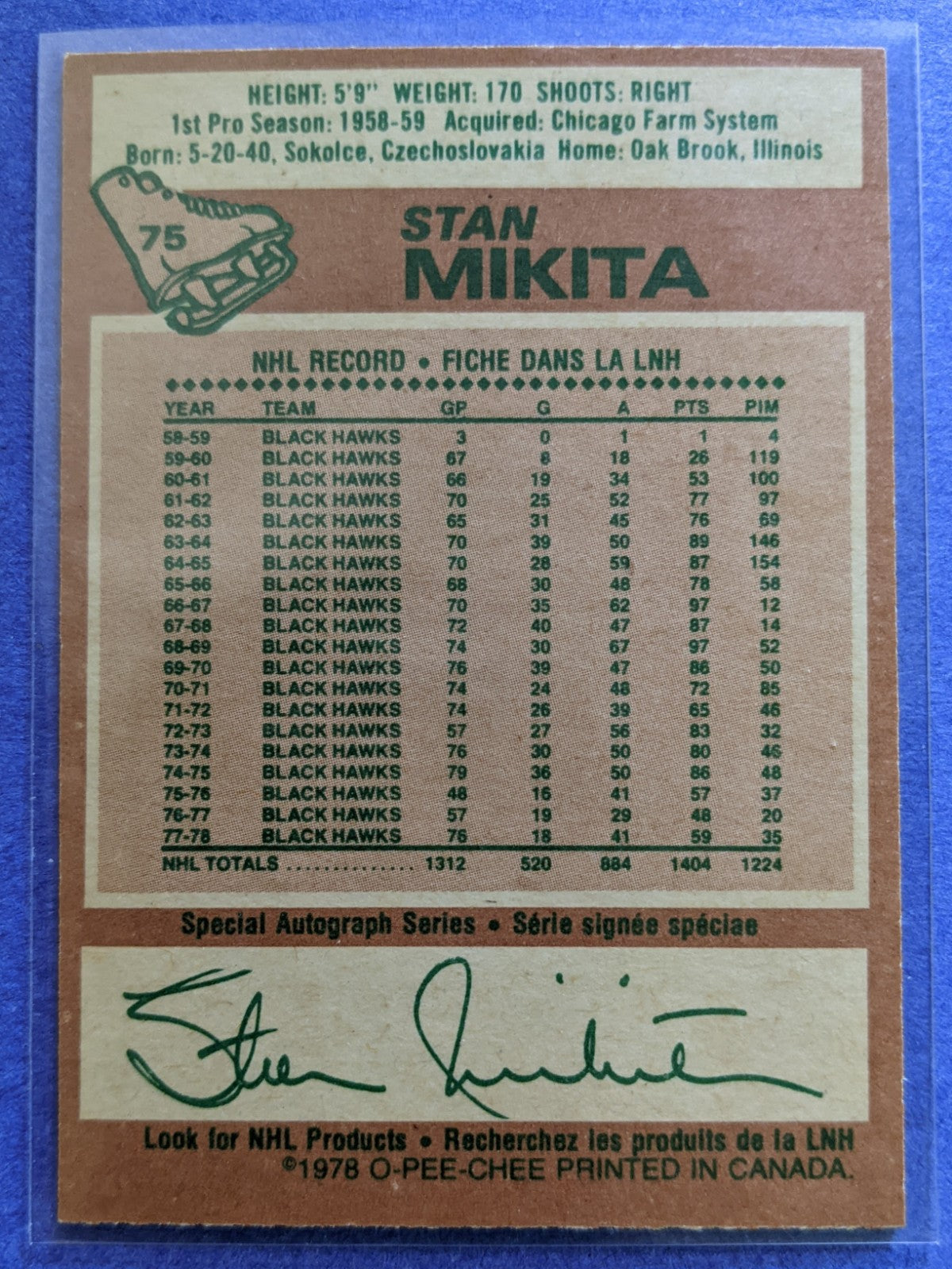 1978-79 O-Pee-Chee - Stan Mikita #75