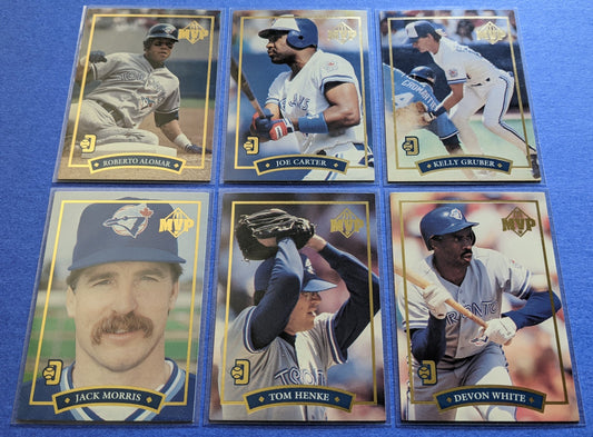 1992 Donruss - McDonald's MVP Gold Series Set of 6 - Toronto Blue Jays