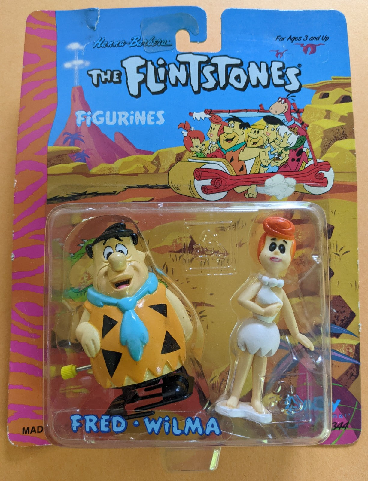 1992 Boley (Vintage) - The Flintstones Figurines (Fred & Wilma) – WYN ...