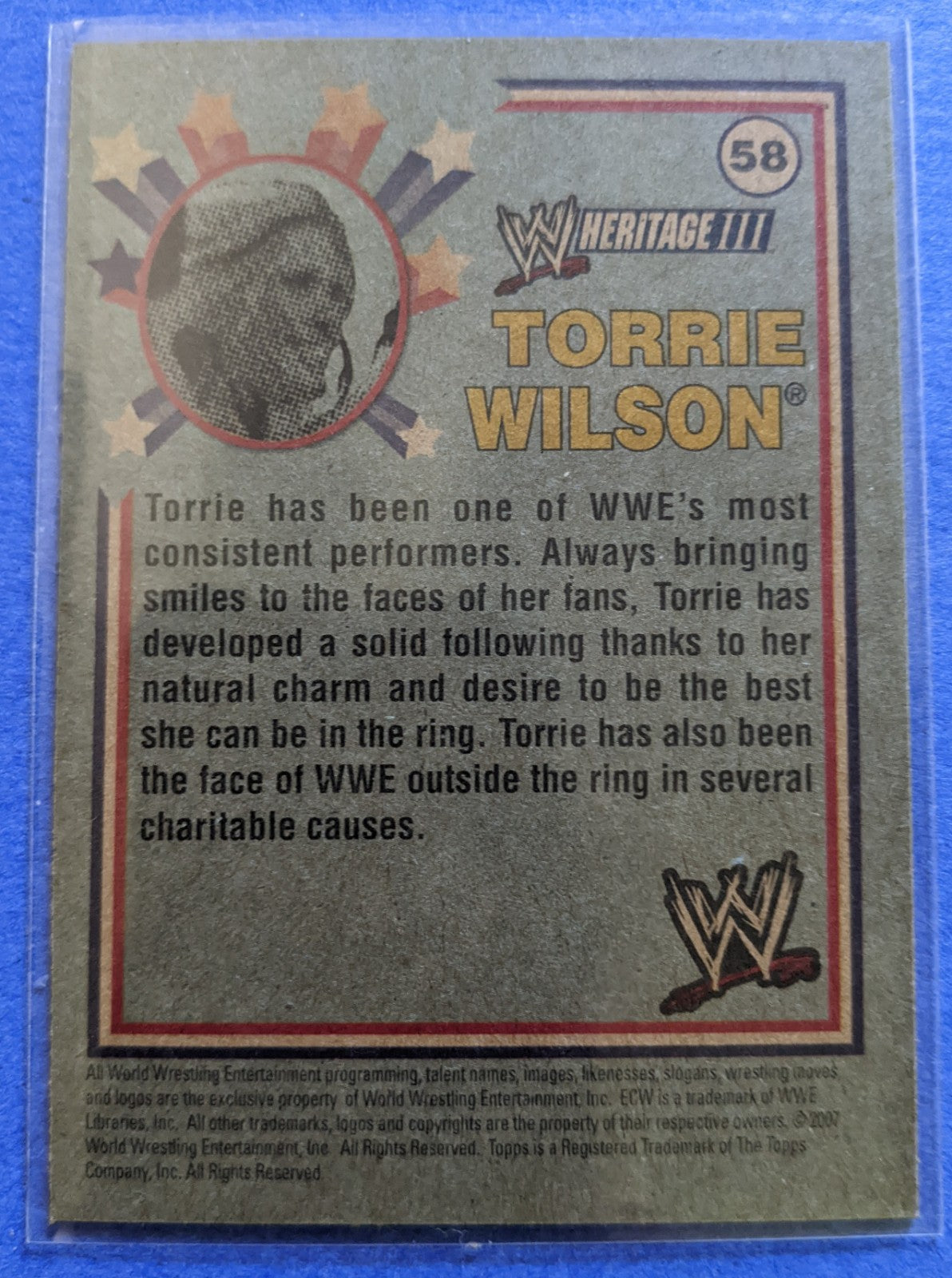 2007 Topps Heritage III - Torrie Wilson #58