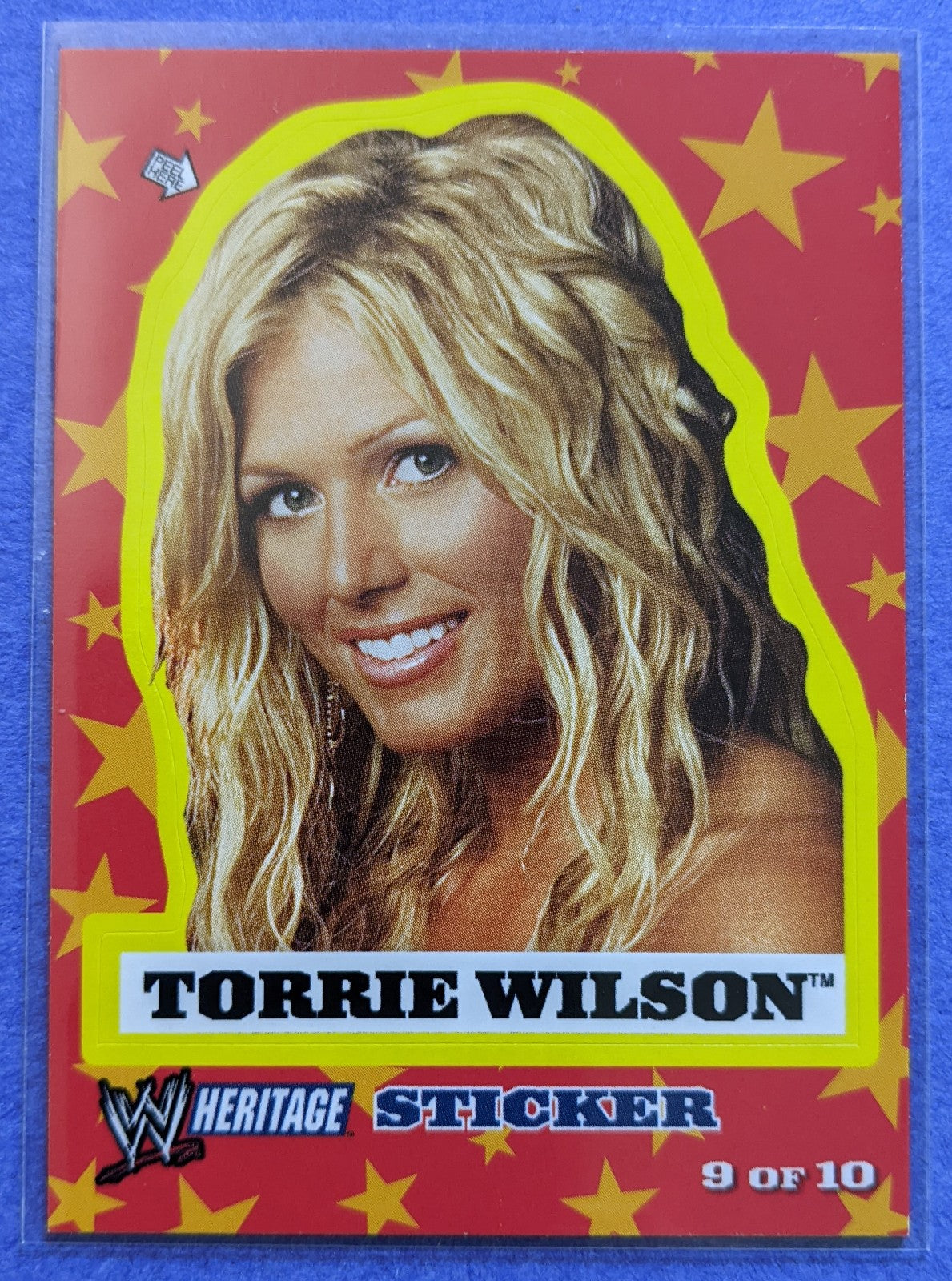 2005 Topps WWE Heritage - Torrie Wilson Sticker Insert #9