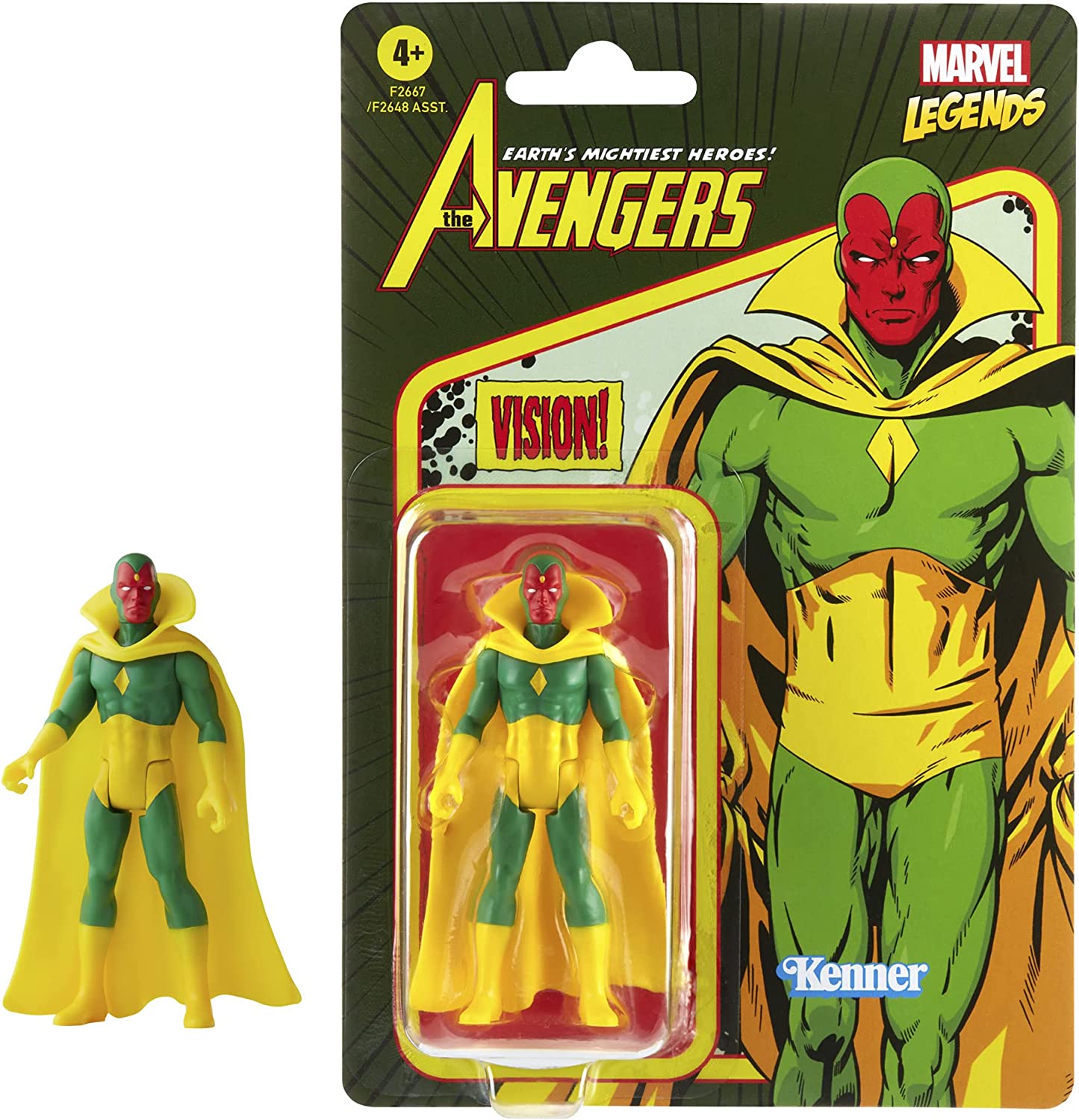 Hasbro Marvel Legends 3.75" Retro Action Figure - Vision