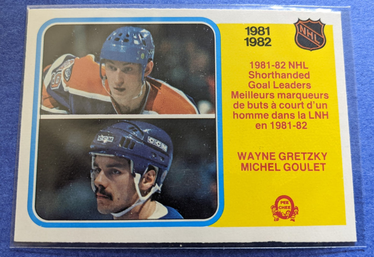 1982-83 O-Pee-Chee Shorthanded Goal Leaders - Gretzky/Goulet #237