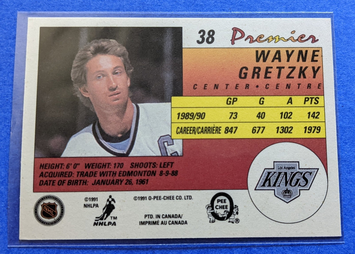 1990-91 O-Pee-Chee Premier - Wayne Gretzky #38