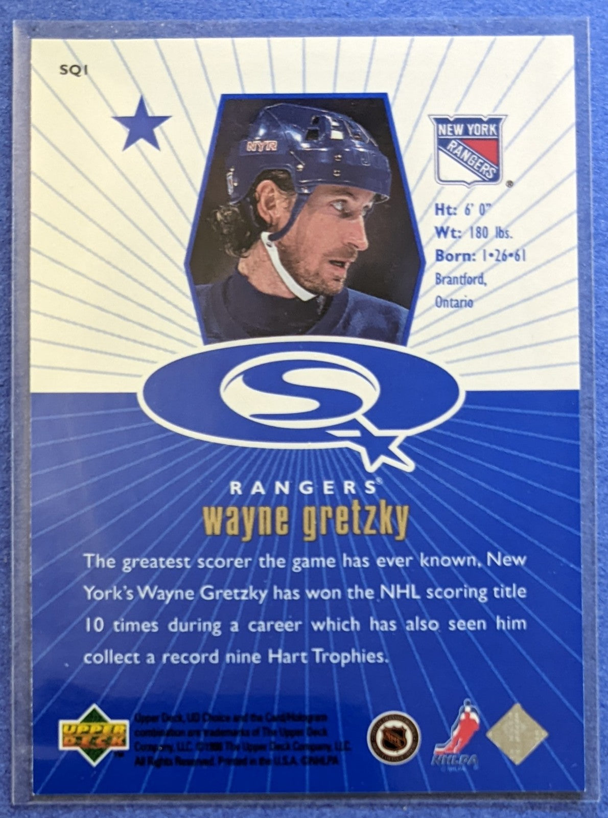 1998-99 Upper Deck Collector's Choice Starquest - Wayne Gretzky #SQ1