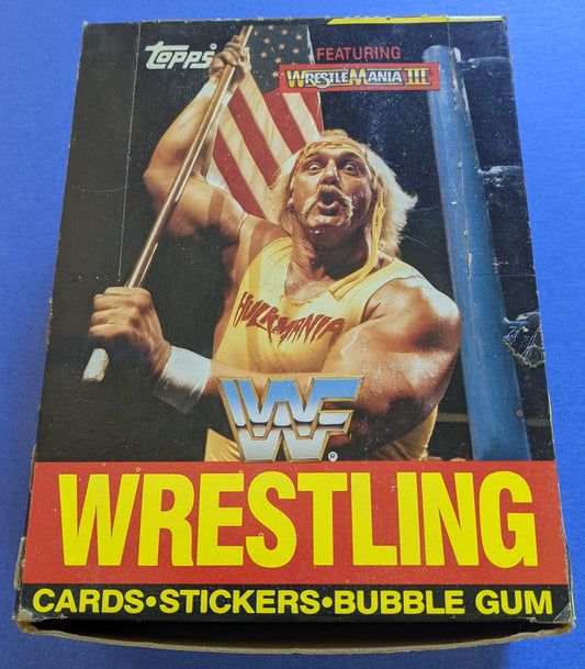 1987 Topps - WWF Wrestlemania III Full Box (Vintage) - 36 Unopened Packs
