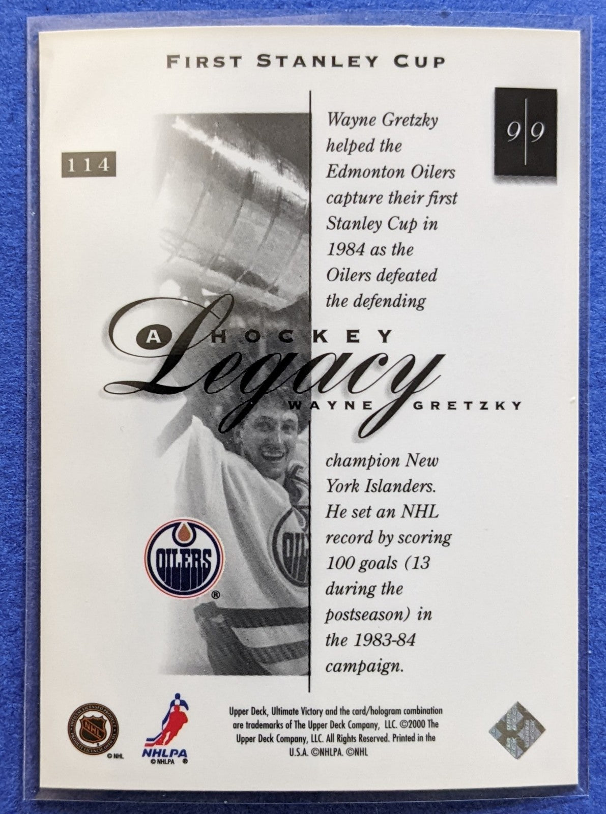 1999-2000 Upper Deck Ultimate Victory Legacy - Wayne Gretzky #114